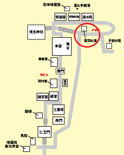 音羽の滝への行き方