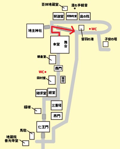 清水寺を約75分で回るモデルコース